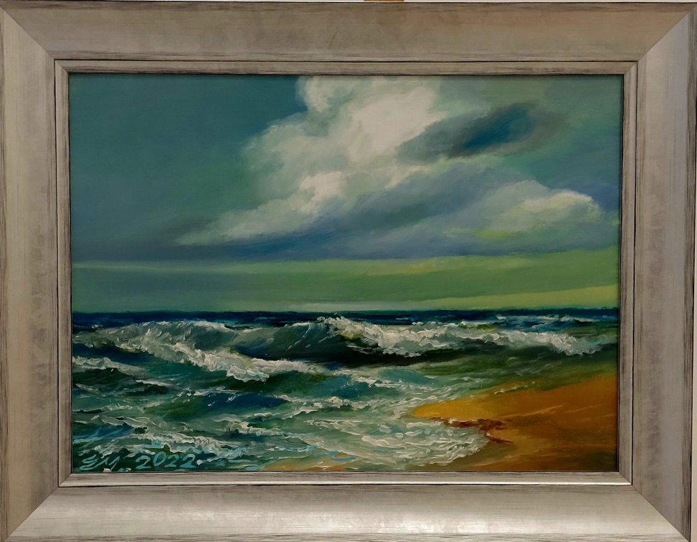 Edvardas Malinauskas, „Jūra motulė“, 2022 m., 40x55,  aliejus/drobė