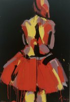 Virginijus Viningas, „Nekaltybė“, 2023 m. 100 x 70, akrilas/kartonas